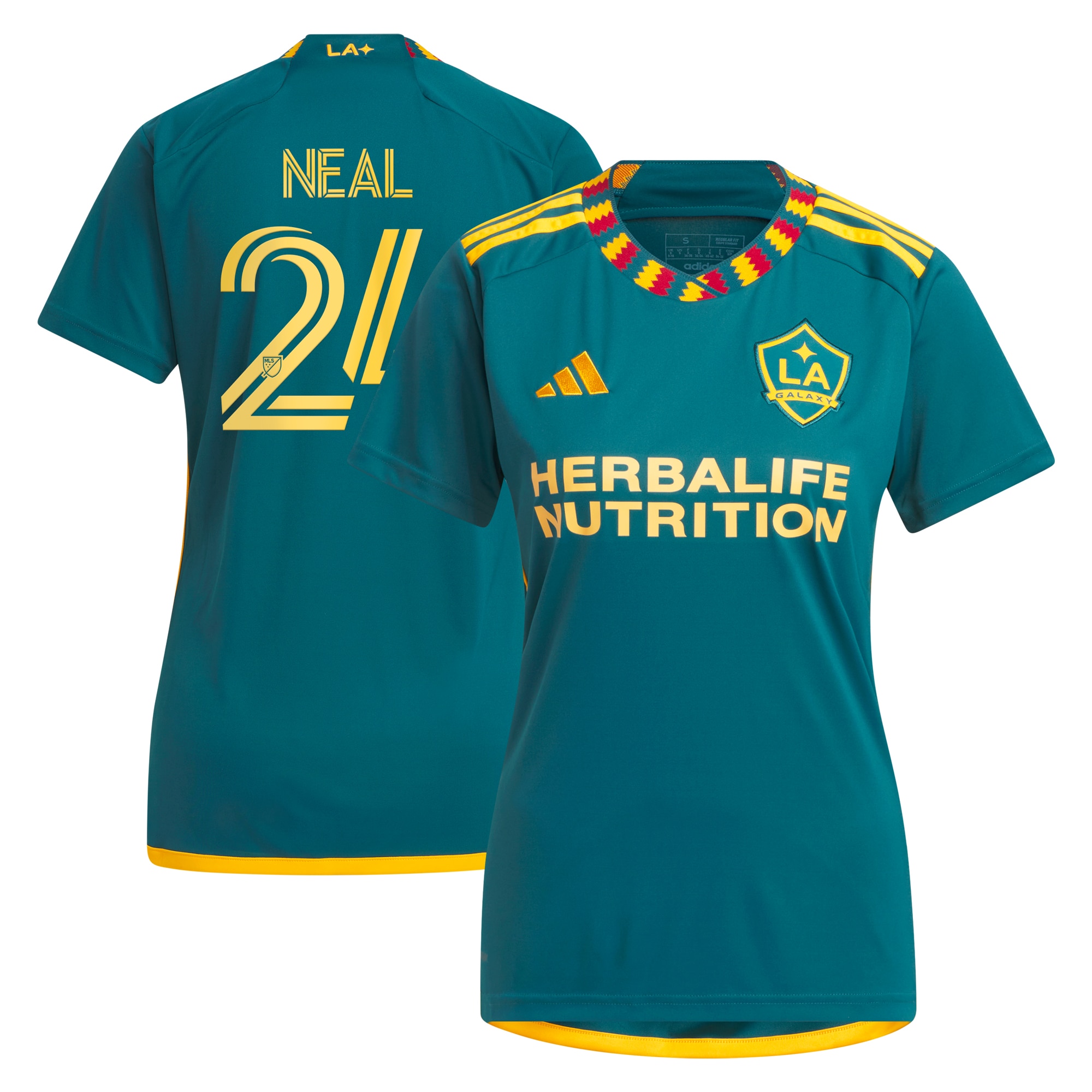 Jalen Neal LA Galaxy Women's 2024 LA Kit Replica Player Jersey – Green