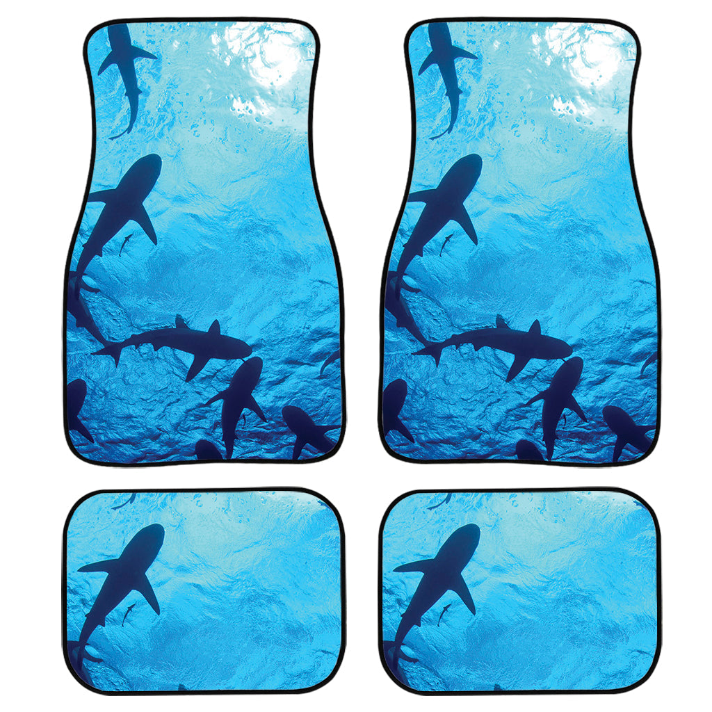 Shark Underwear Print Front And Back Car Floor Mats, Front Car Mat