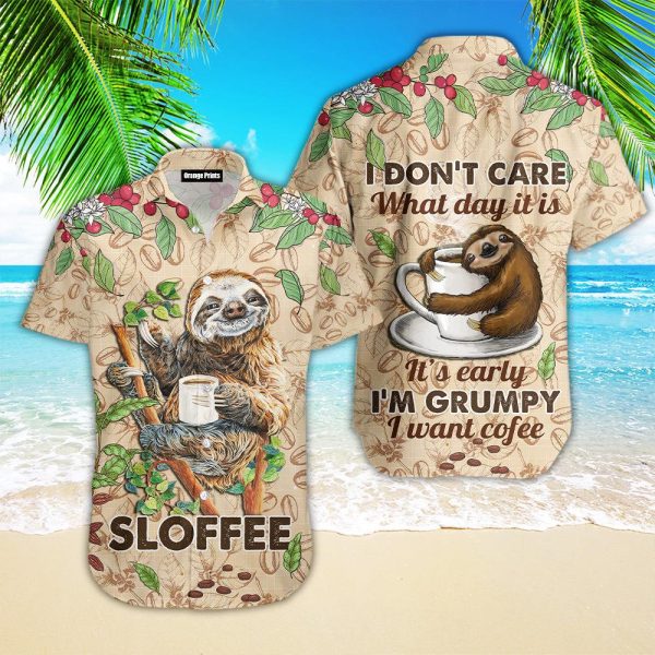 Sloth Love Coffee Sloffee Hawaii Shirt For Men Women Ha8135