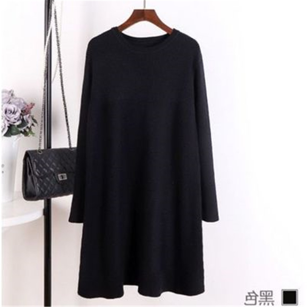 Autumn Winter Long Knit Sweater Pullover Women New O-Neck Long Sleeve Loose Plus Size 5XL Female Maternity Pull Jumper Sweaters alx