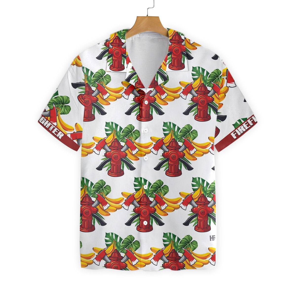 Firefighter Tropical Banana Aloha Hawaii Shirts Unisex Ha31027