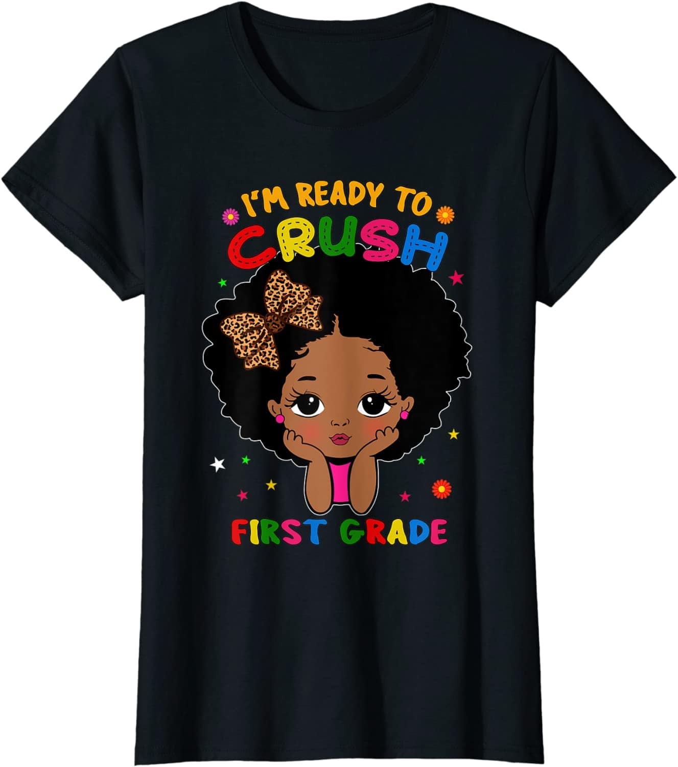 I’M Ready To Crush First Grade Little Miss Melanin Girl Shirt Youth Shirt For Kids – Dxtee