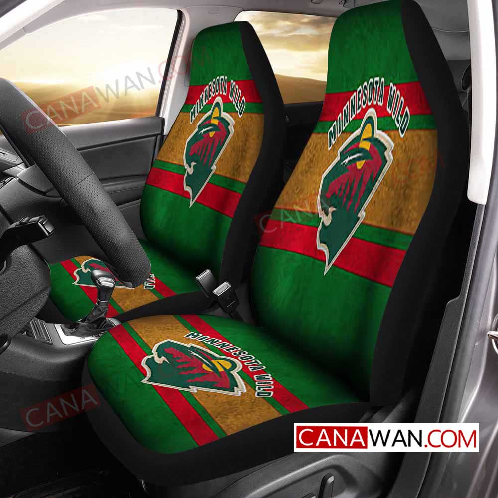 Minnesota Wild Style006 3D Customized Personalized Car Seat Cover