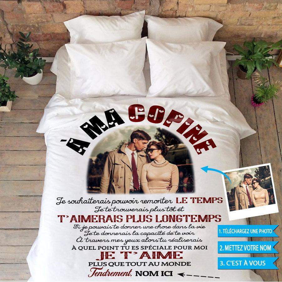 À Ma Copine –  Photo & Customized Cozy Blanket