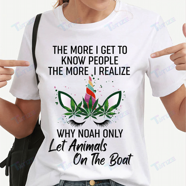 Weed unicorn let animals on the boat Graphic Unisex T Shirt, Sweatshirt, Hoodie Size S – 5XL