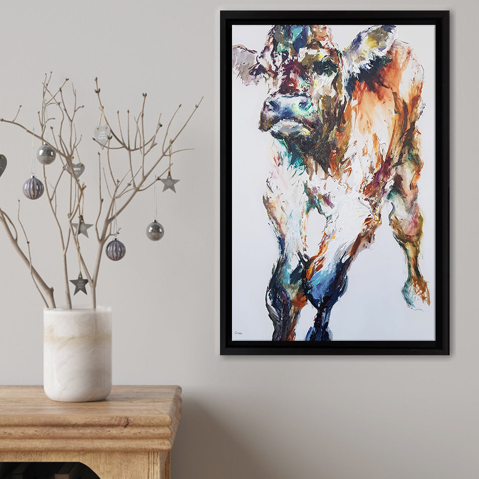 Stretching His Legs Framed Canvas Print – Canvas Painting, Canvas Art, Wall Art, Wall Decor