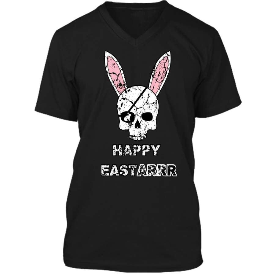 Cool Kids Easter Shirt Rabbit Pirate Skull Tee Boys & Girls Mens Printed V-Neck T