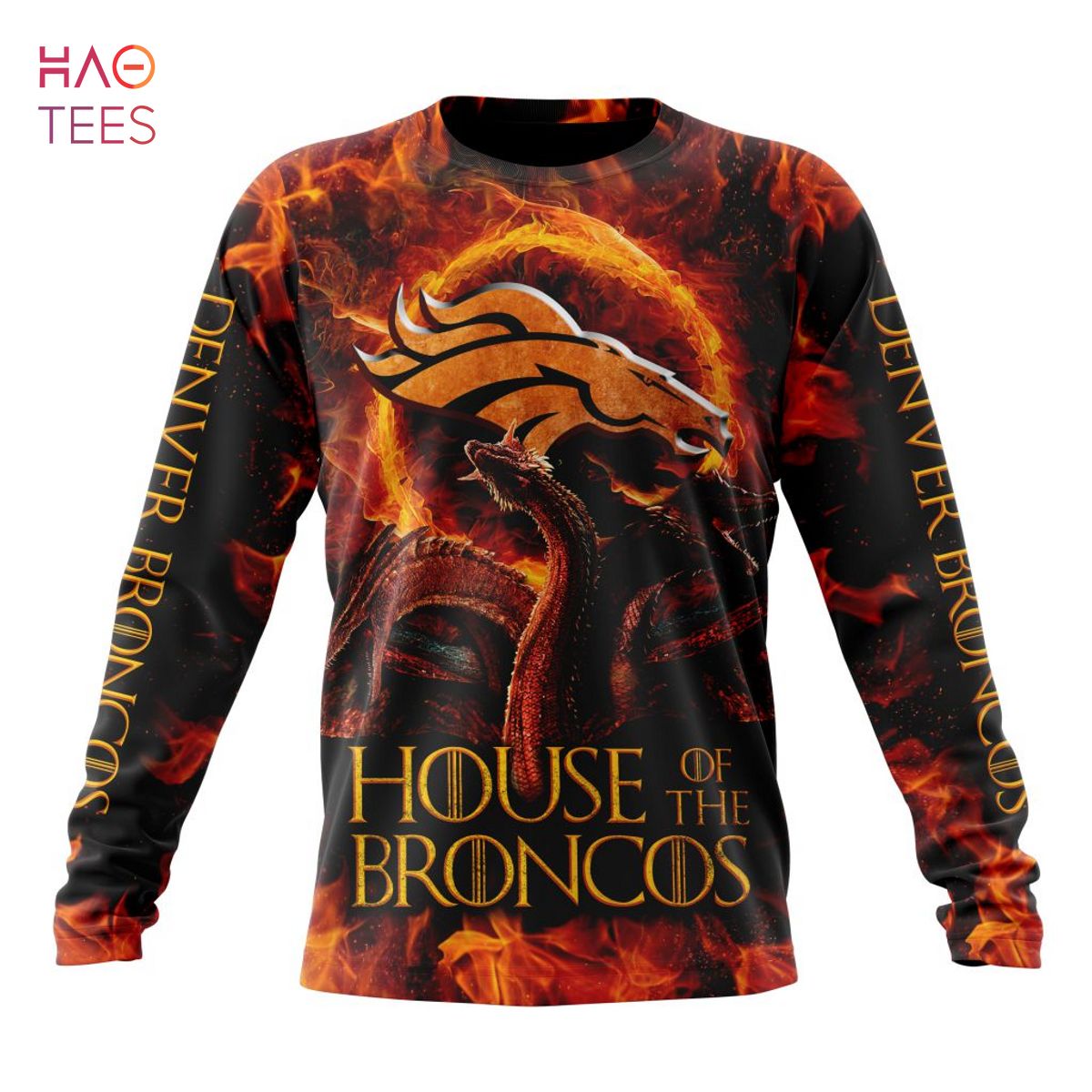 Denver Broncos Orange Black Gift For Fan 3D Full Printing Sweatshirt