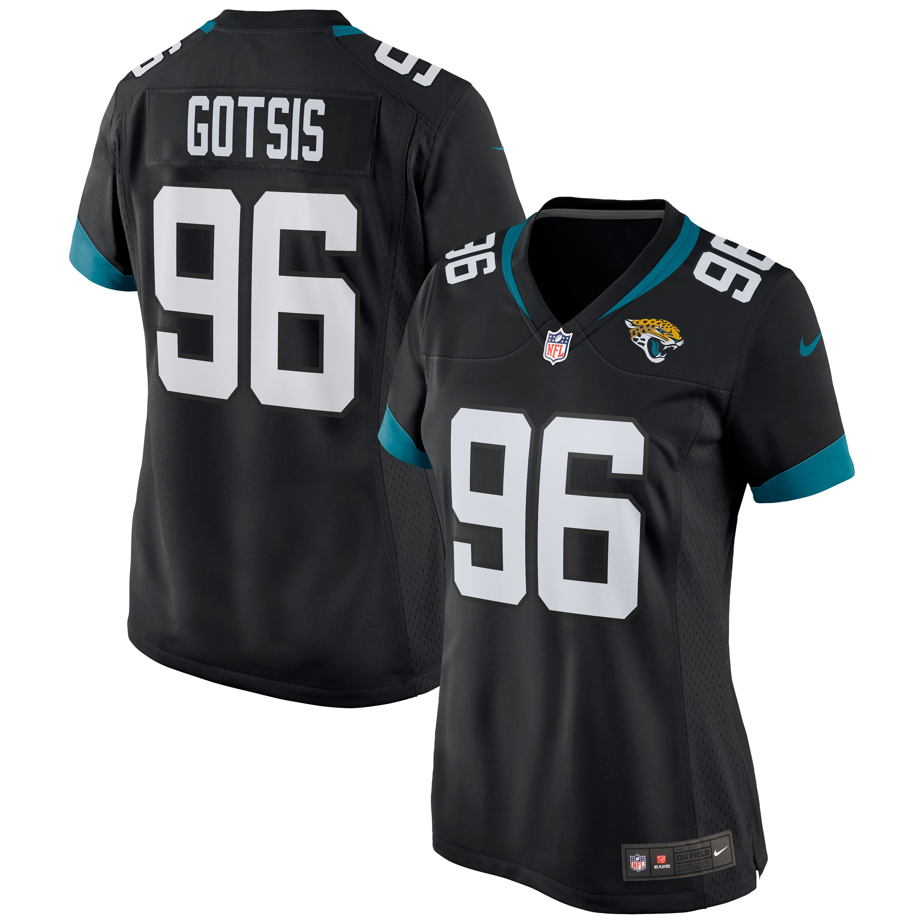 Women’s Jacksonville Jaguars Adam Gotsis Black Game Jersey