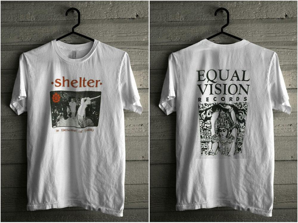 Shelter 90S Hardcore Band Equal Vision Records T-Shirt