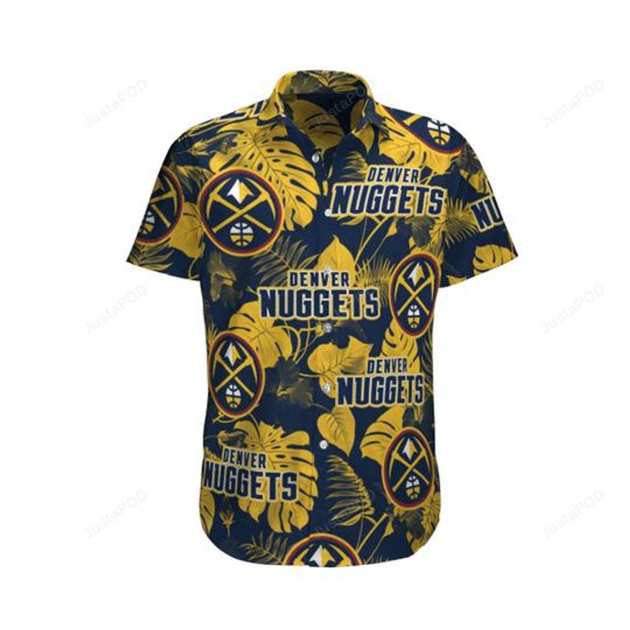 NBA Denver Nuggets Tropical Flowers Hawaiian Shirt