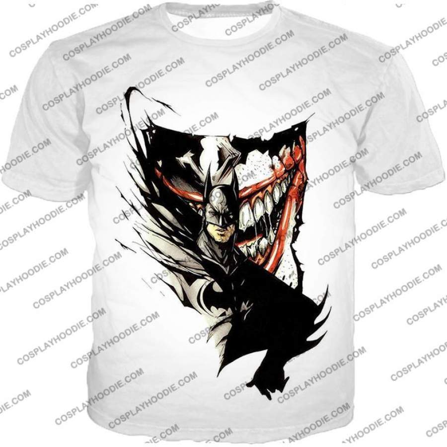 Amazing Fan Art Batman x The Joker Cool White T-Shirt BM074