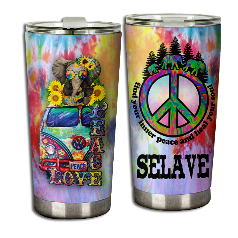 Personalized name stainless steel tumbler drinkware family gift ideas for family friends – Elephant Hippie TY19022112 – Personalizedwitch