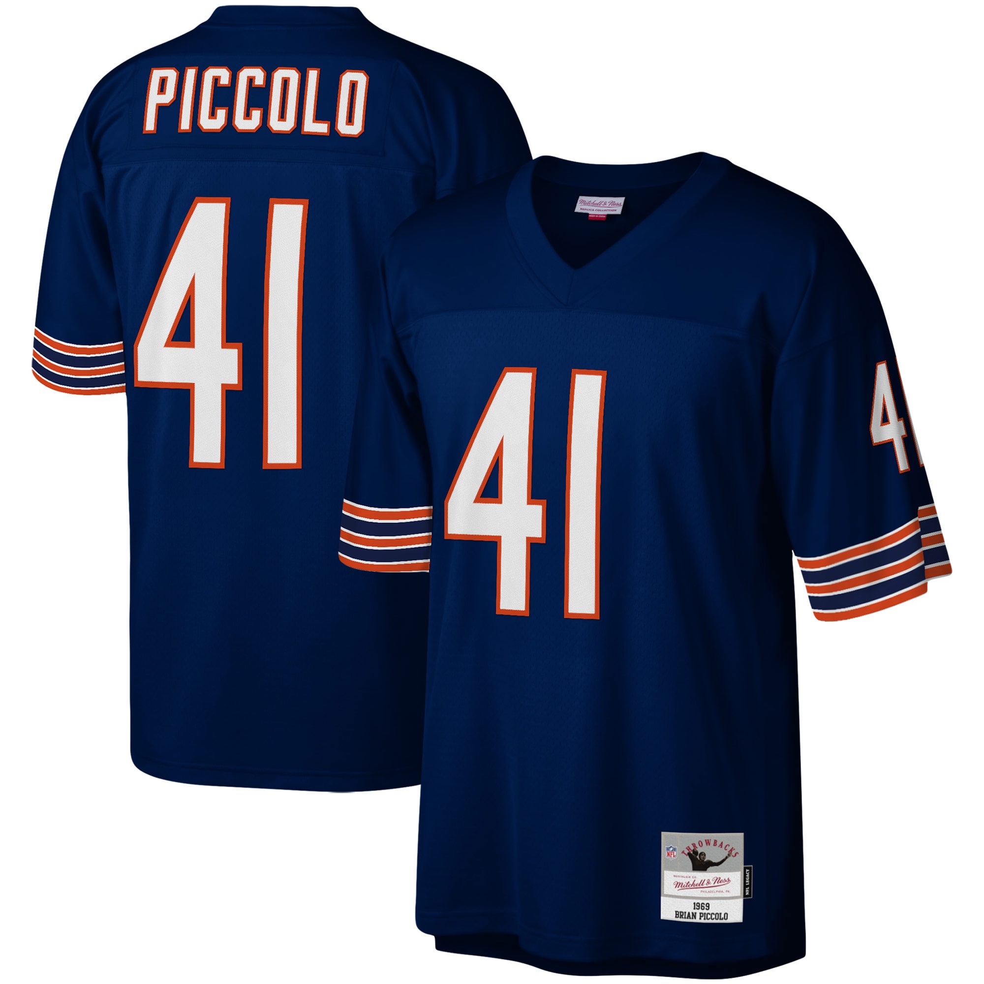 Brian Piccolo Chicago Bears Mitchell & Ness Legacy Replica Jersey – Navy