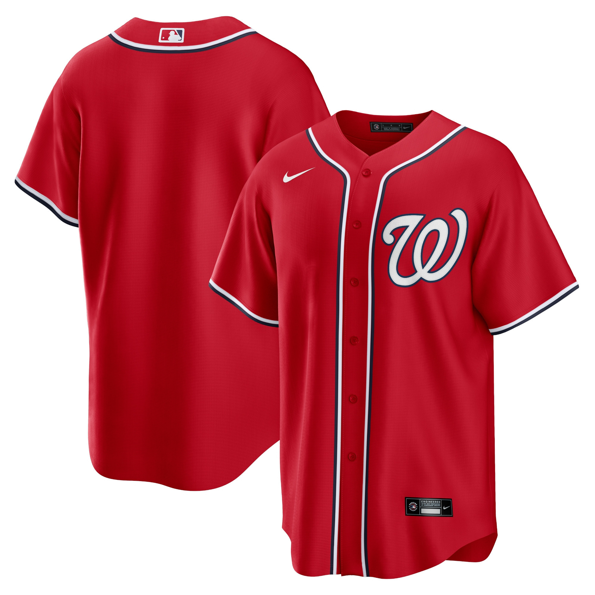 Washington Nationals Alternate Replica Team Jersey Red MLB