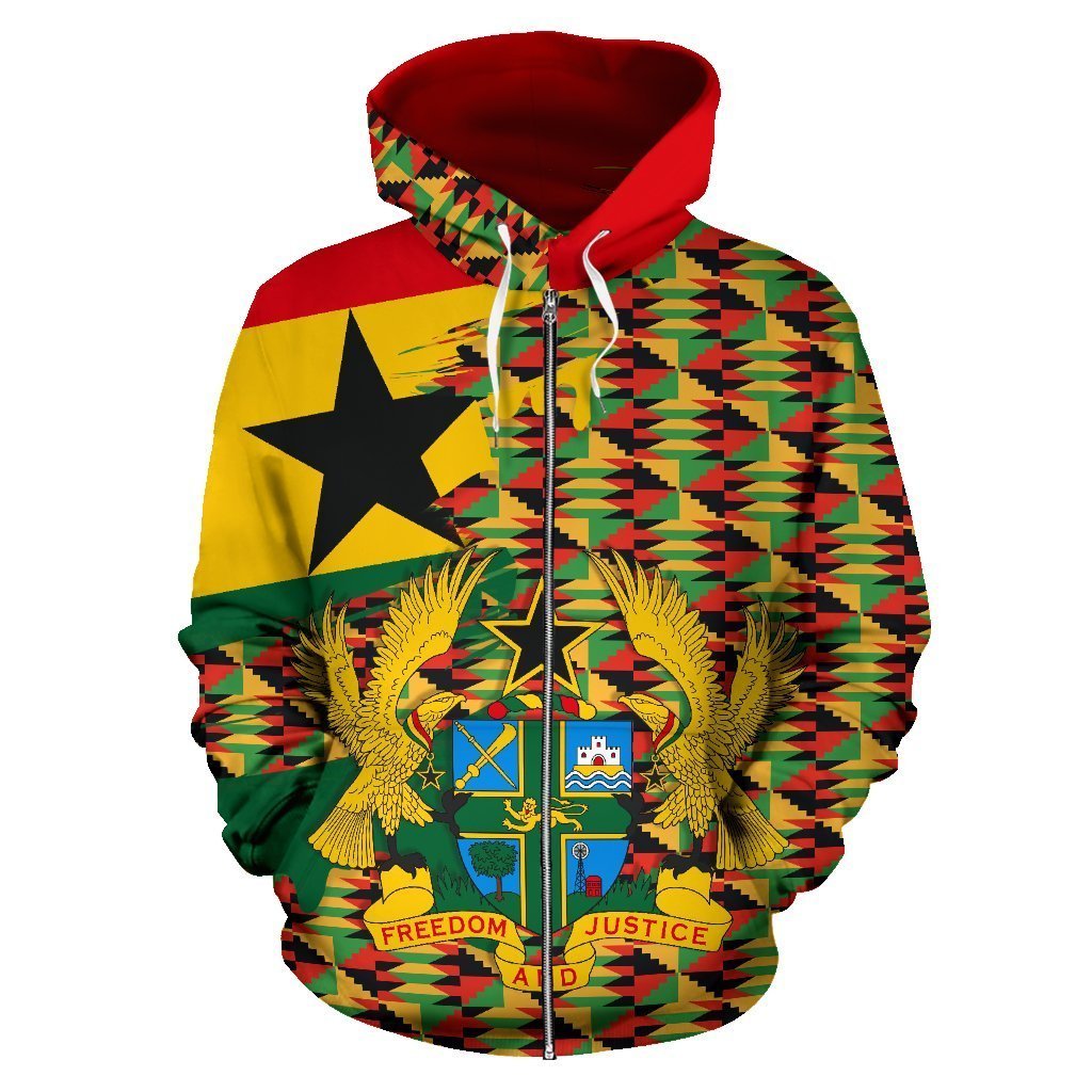 Greek Life Hoodie – Kente Kwanzaa Holiday Zip Hoodie – Gash Style