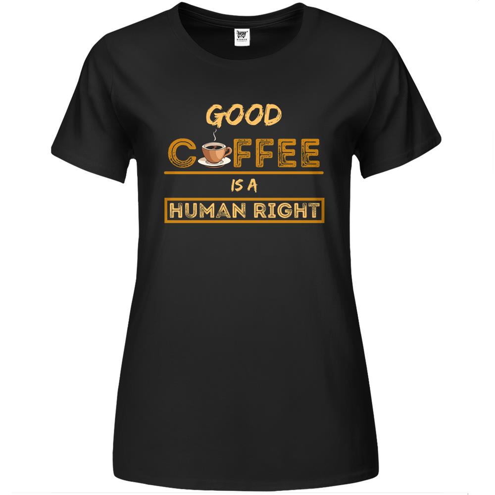 Good Iced Coffee Is A Human Right Essential1 (2) Premium Womens T Shirts