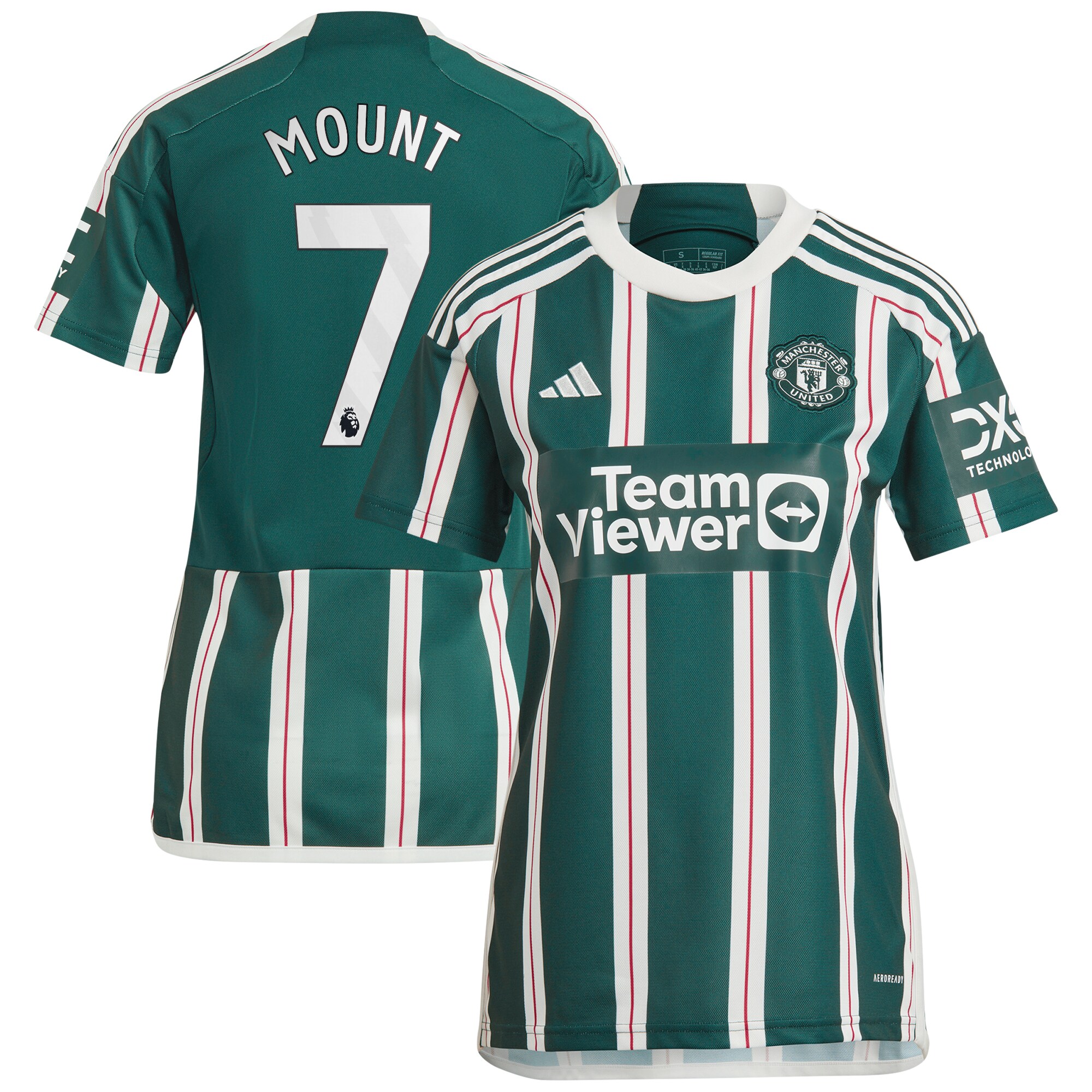 Mason Mount Manchester United Women's 2023/24 Away Replica Player Jersey – Green