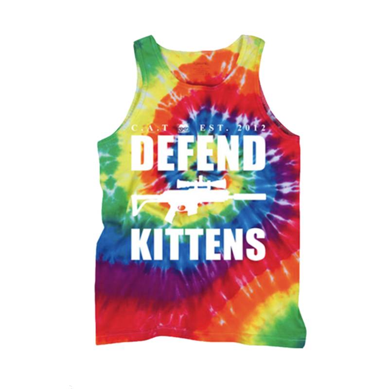 DEFEND KITTENS TANK TOP (Tie Dye)