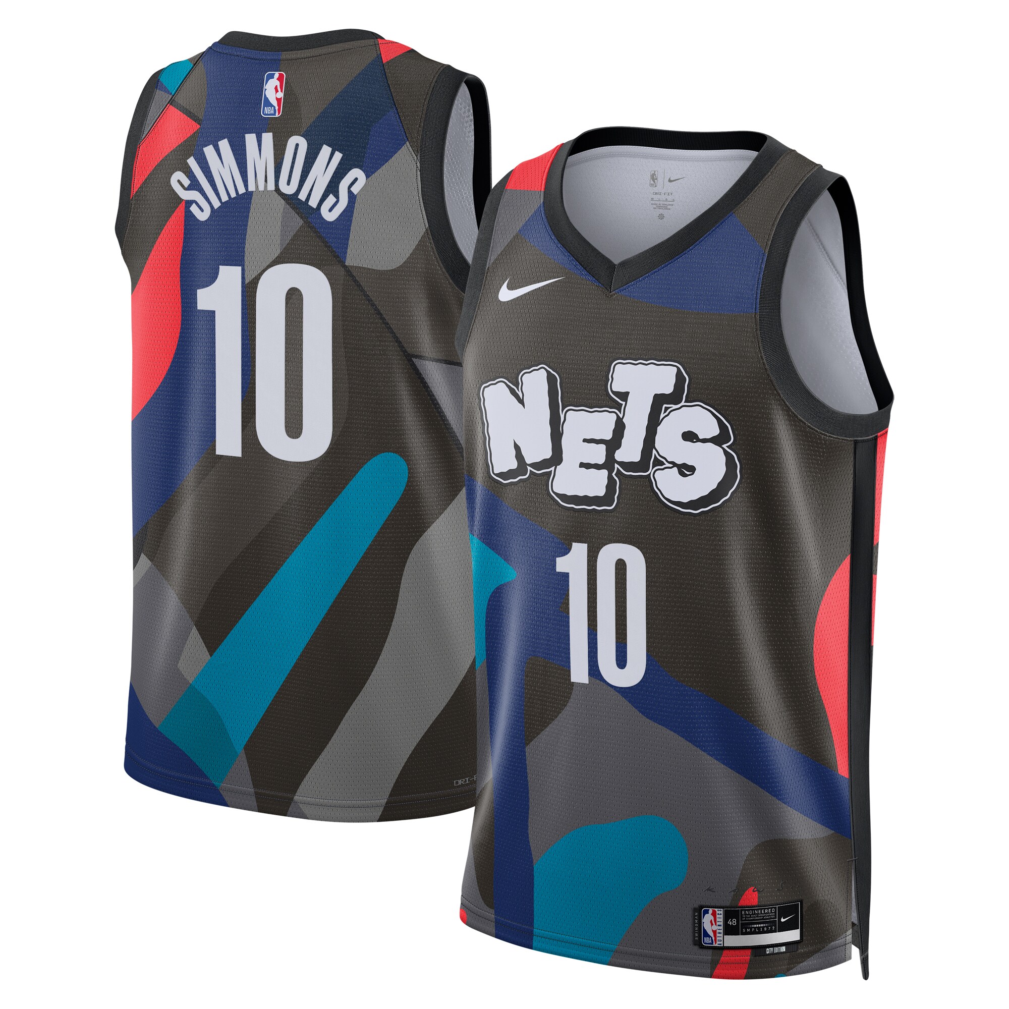 Brooklyn Nets City Edition Swingman Jersey 23 – Black – Ben Simmons – Unisex