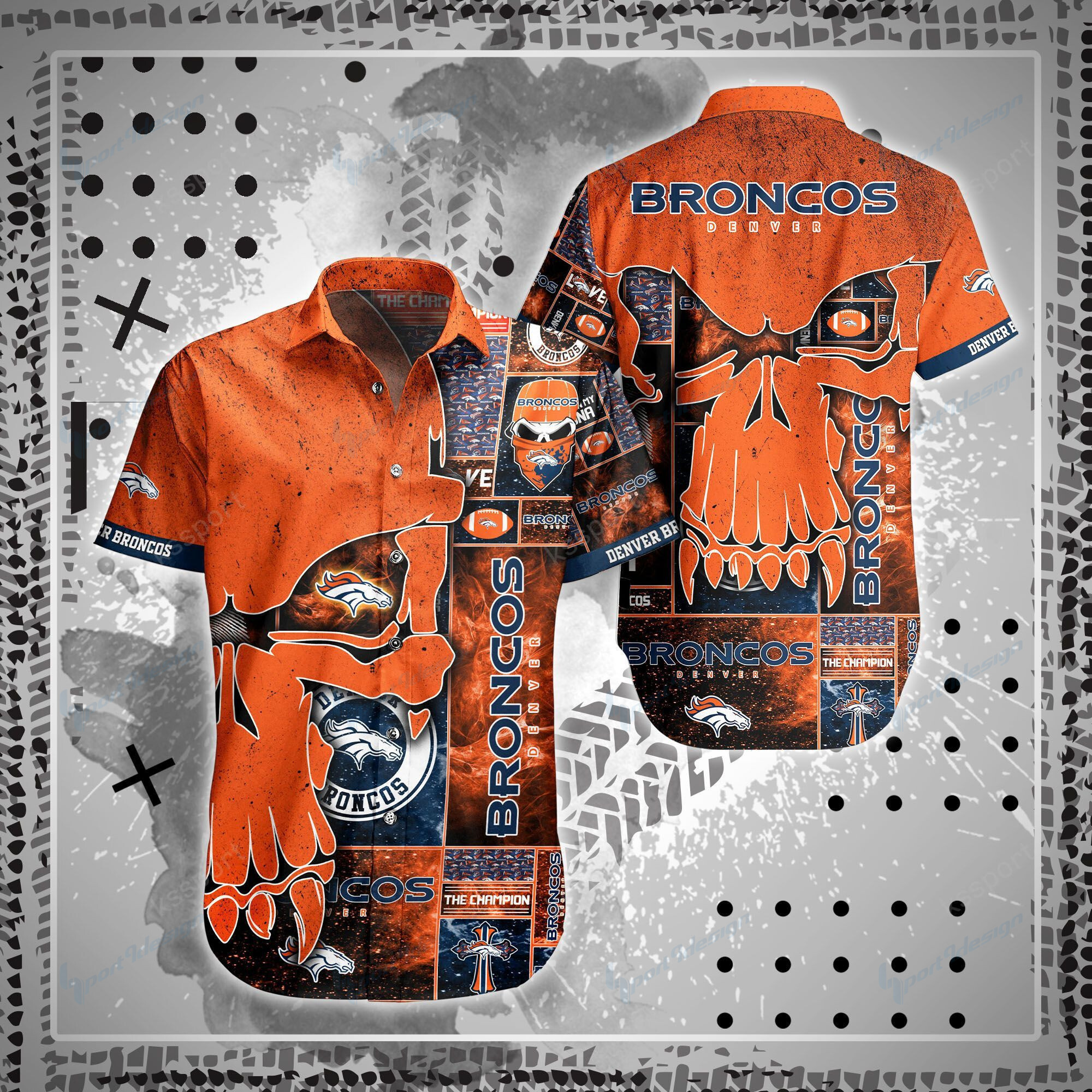 Denver Broncos Shirt And Shorts Bg77