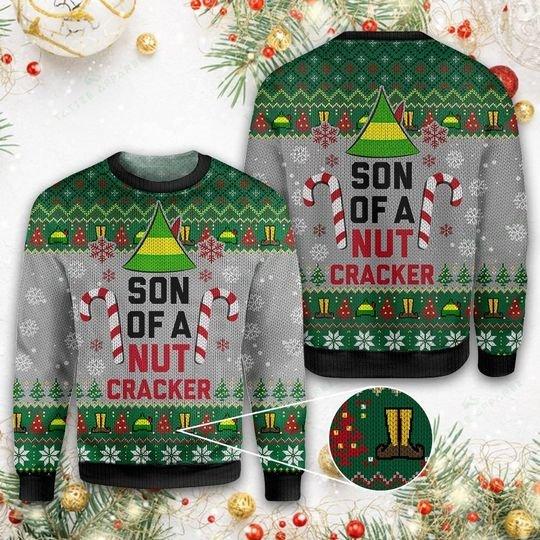 Son Of A Nut Cracker Christmas Ugly Sweater | Unisex | Full Size | Adult | Colorful | US3758