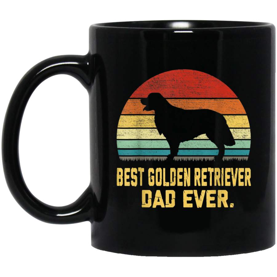 Vintage Best Golden Retriever Dad Ever Mug