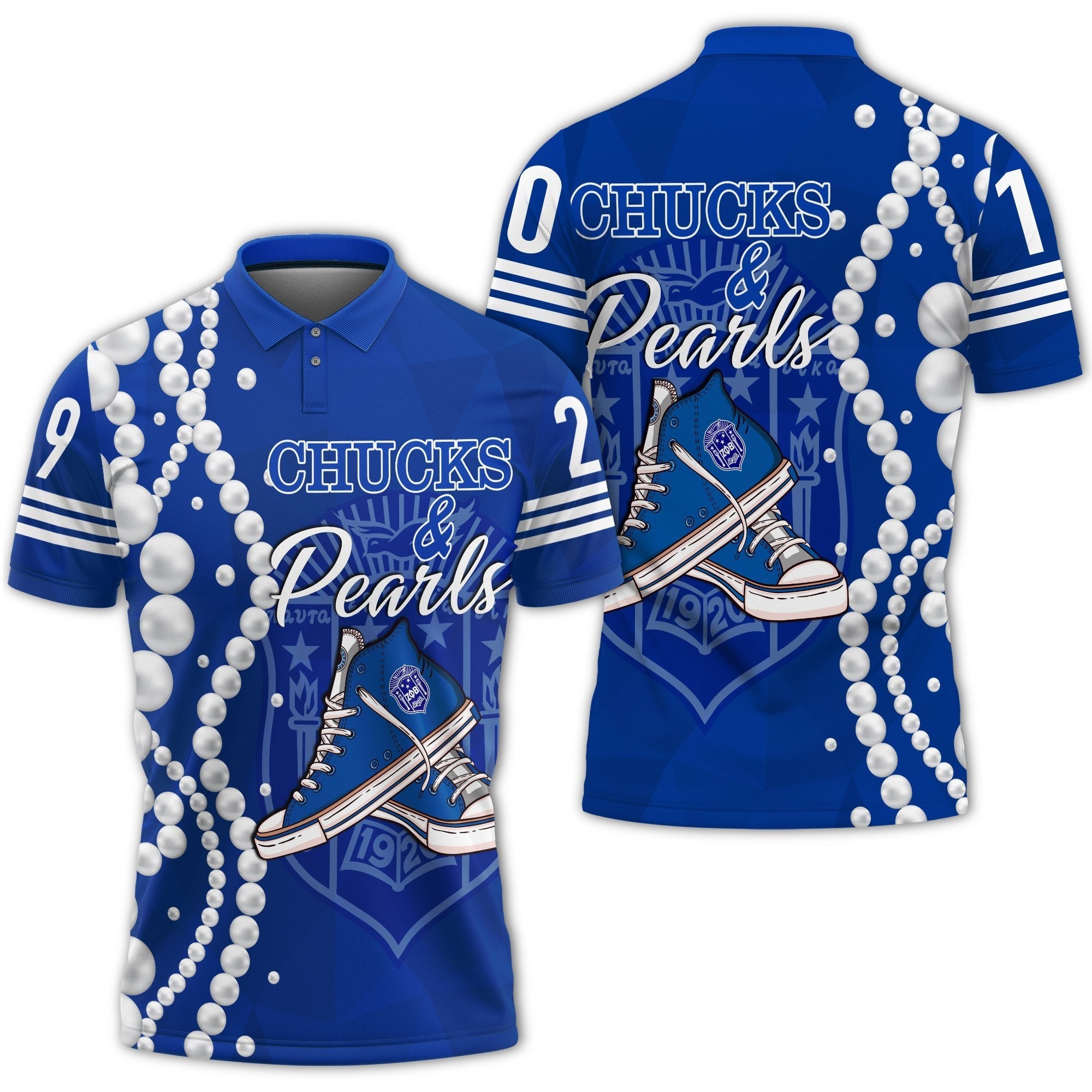 Sorority Polo – Zeta Phi Beta K.H Pearls Polo Shirt