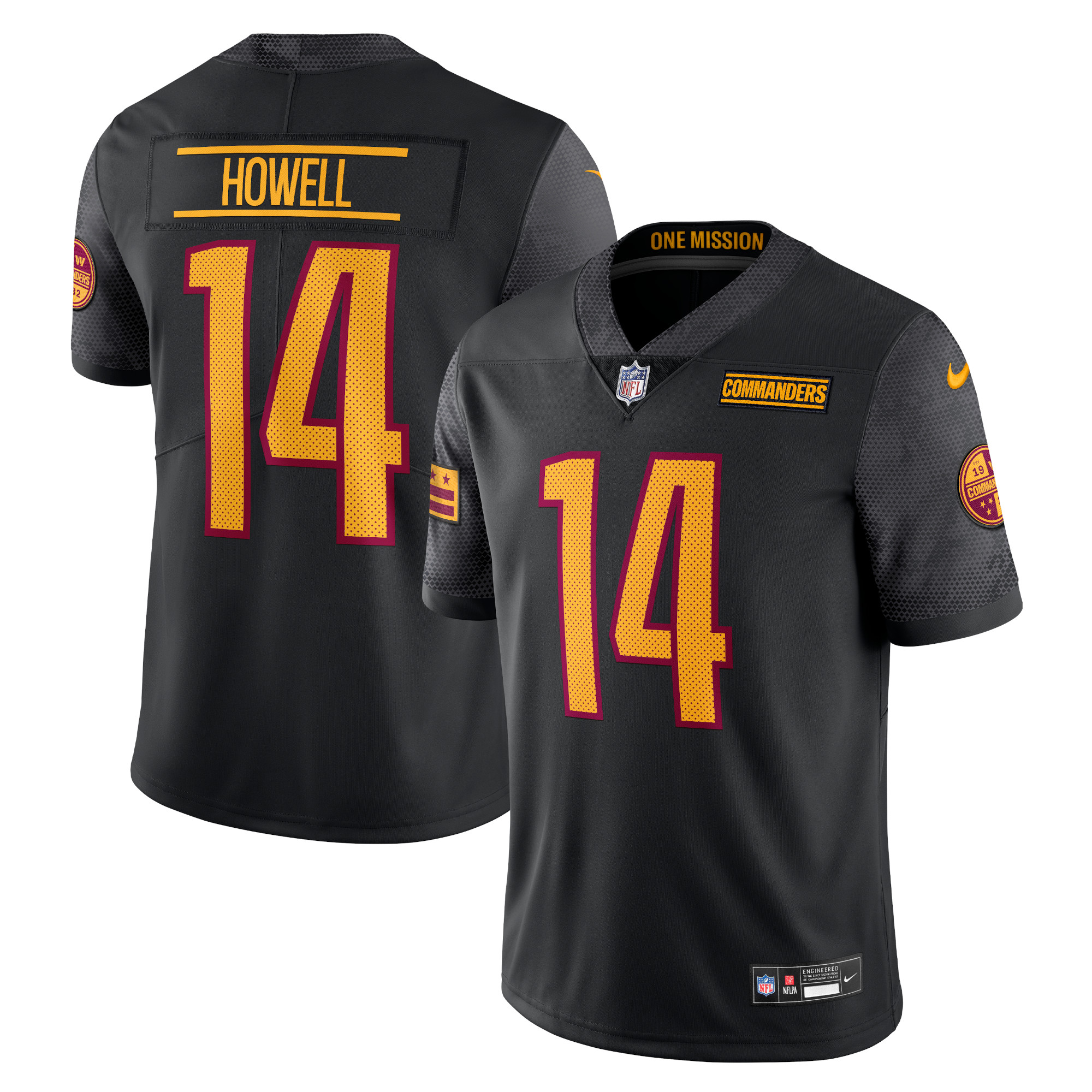 Sam Howell Washington Commanders Alternate Vapor Untouchable Limited Jersey – Black