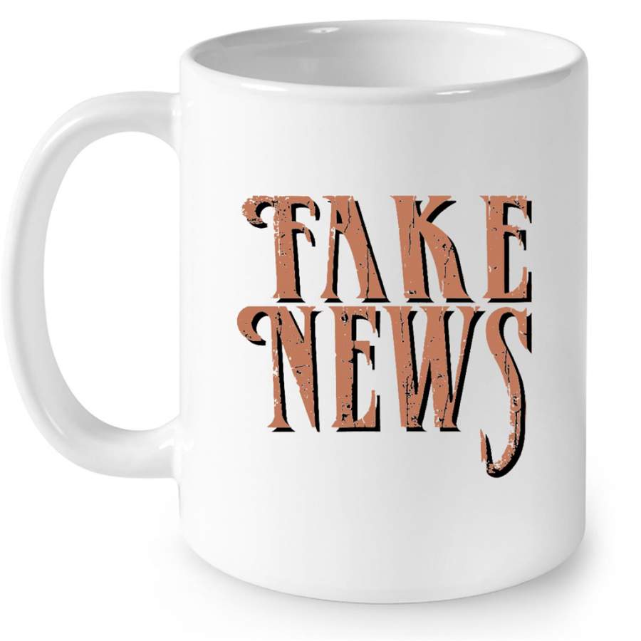 Fake News Classic Vintage – Full-Wrap Coffee White Mug