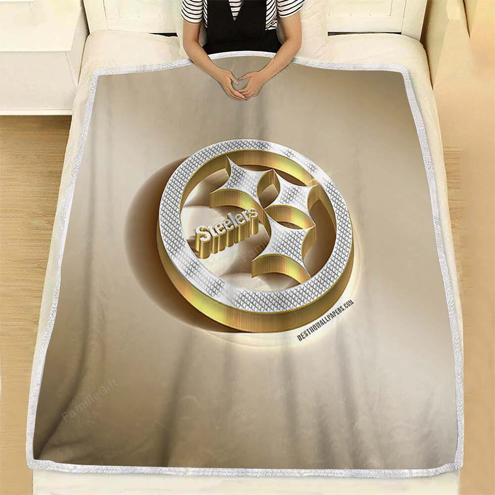 Pittsburgh Steelers Fleece Blanket - American Football Club Soft Blanket, Warm Blanket Fashion24Hs