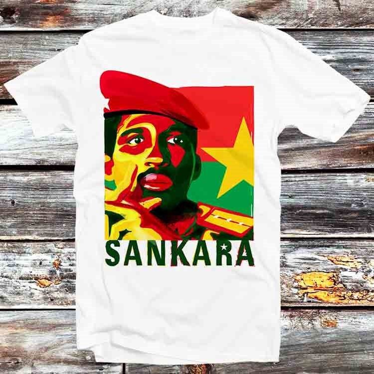 Thomas Sankara African Marxist Revolutionary Cartoon T Shirt Vintage Retro Cool Gift Mens Womens Unisex Cartoon Anime Top Tee B915