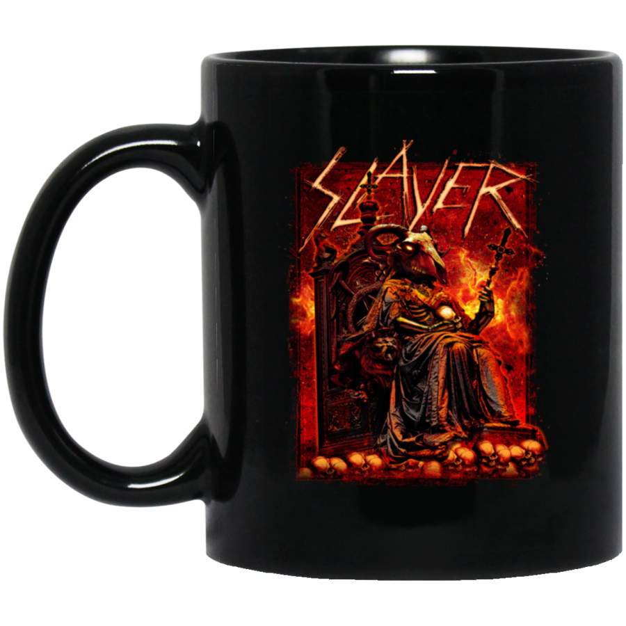 Slayer T Shirt Goat Skull Band Logo Official Black Mug