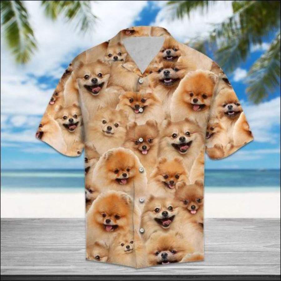 Pomeranian Funny Dog Hawaii Shirts Ha110790