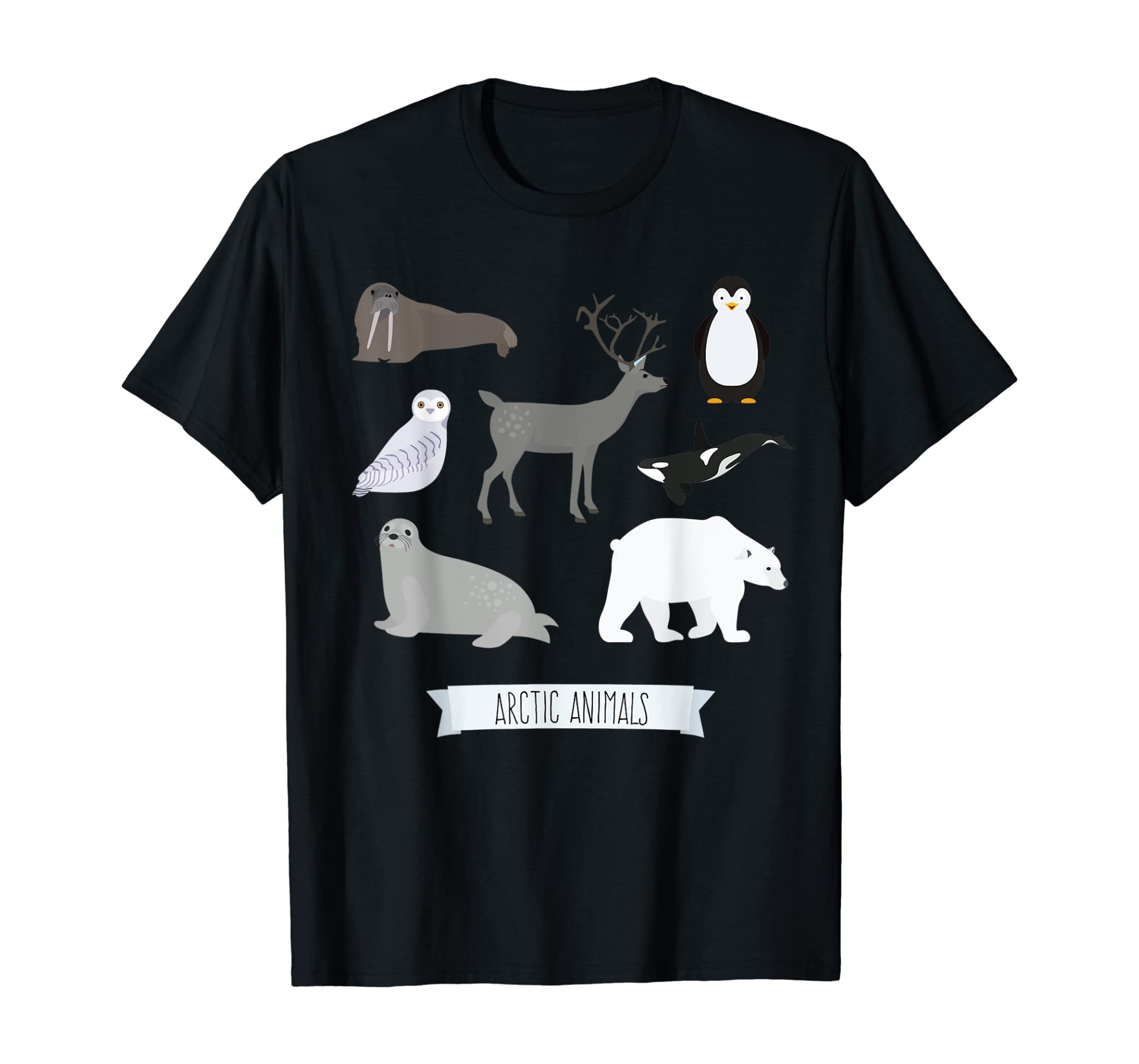 Arctic Animals Shirt Walrus Penguin Polar Bear Gift