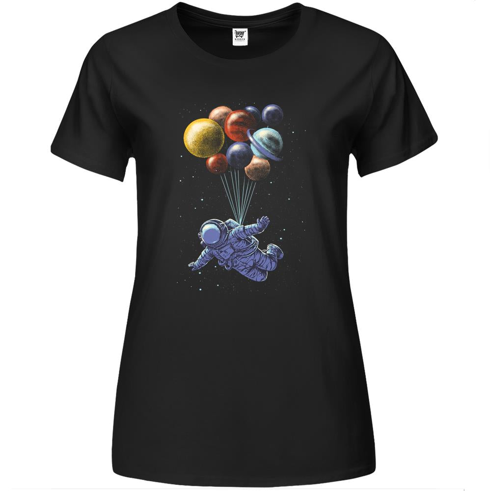 Space Travel Premium Womens T Shirts