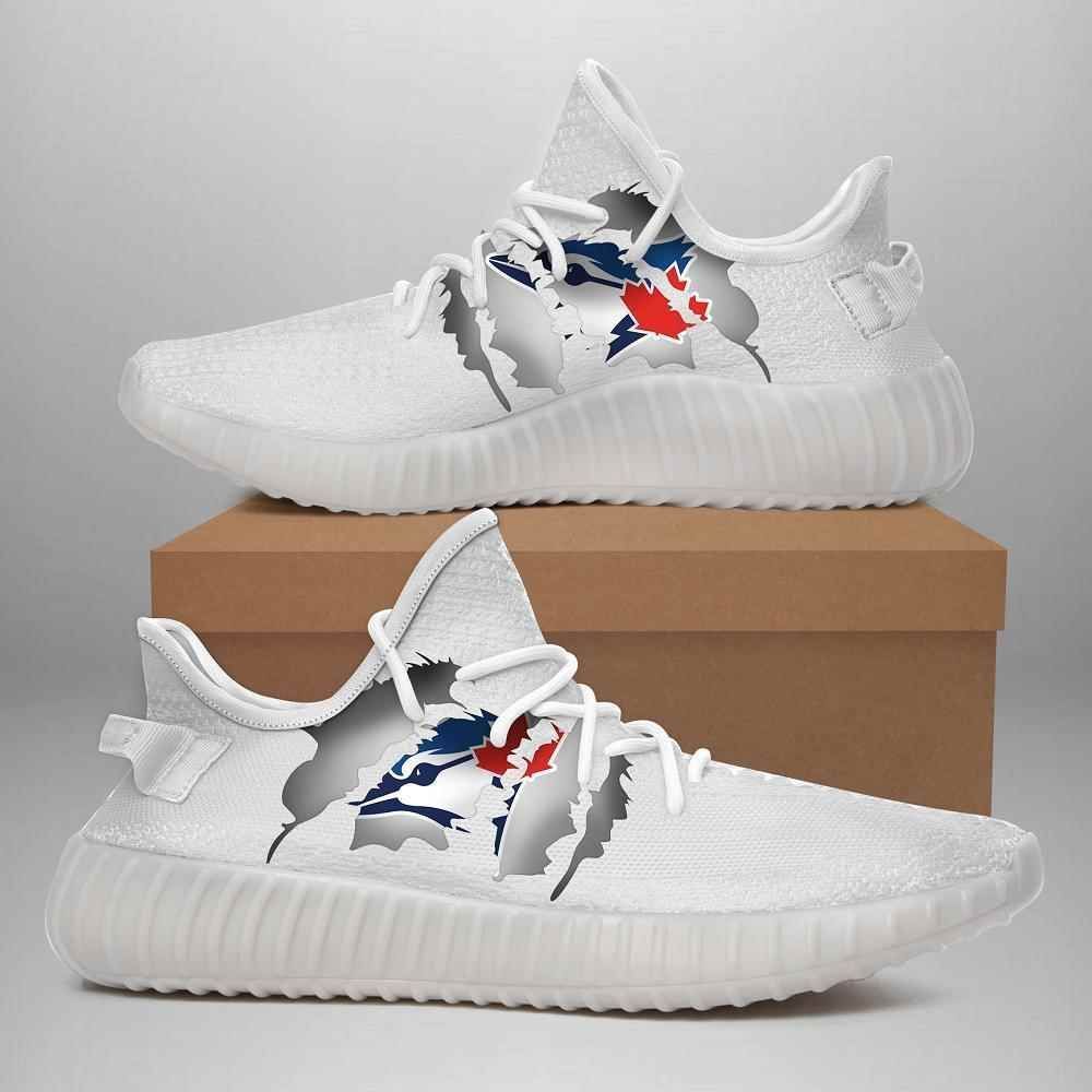 Toronto Blue Jays Yeezy Boost Shoes Sport Sneakers – Yeezy Shoes