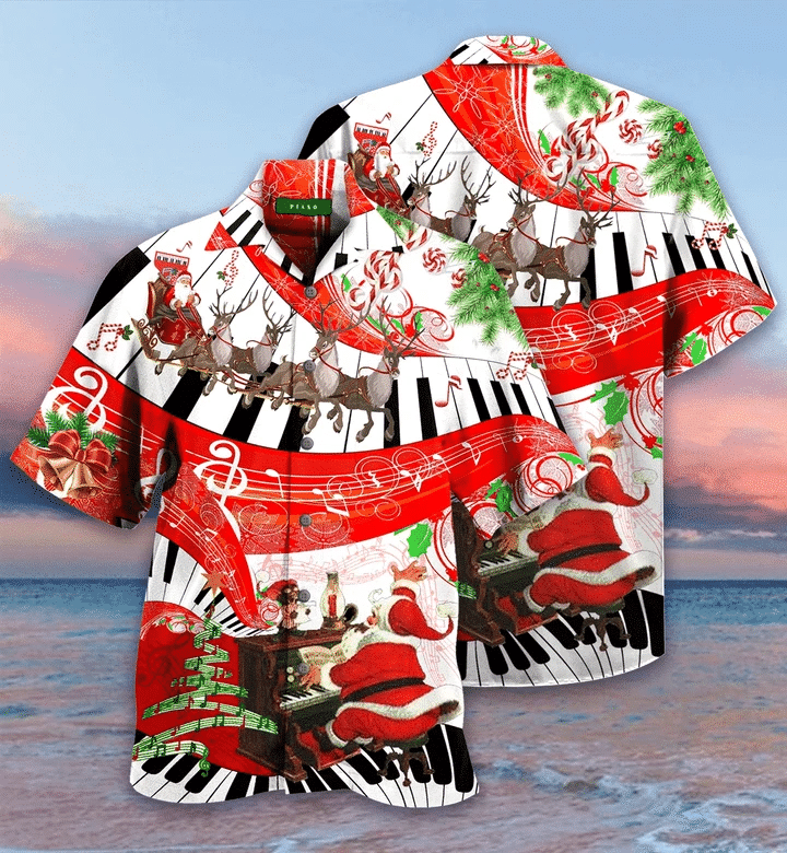 Christmas Piano Hawaii Shirt Unisex Adult Ha13169