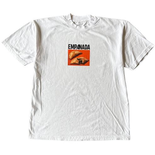 Orange Rectangle Empanada Tee Shirt Outfit