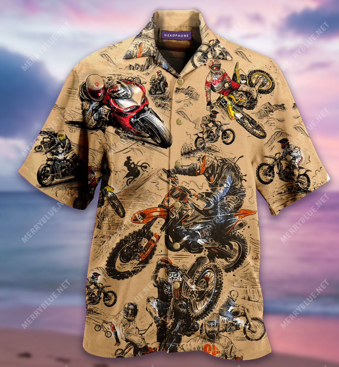 Motocycles Racing Hawaii Shirt Ha81009