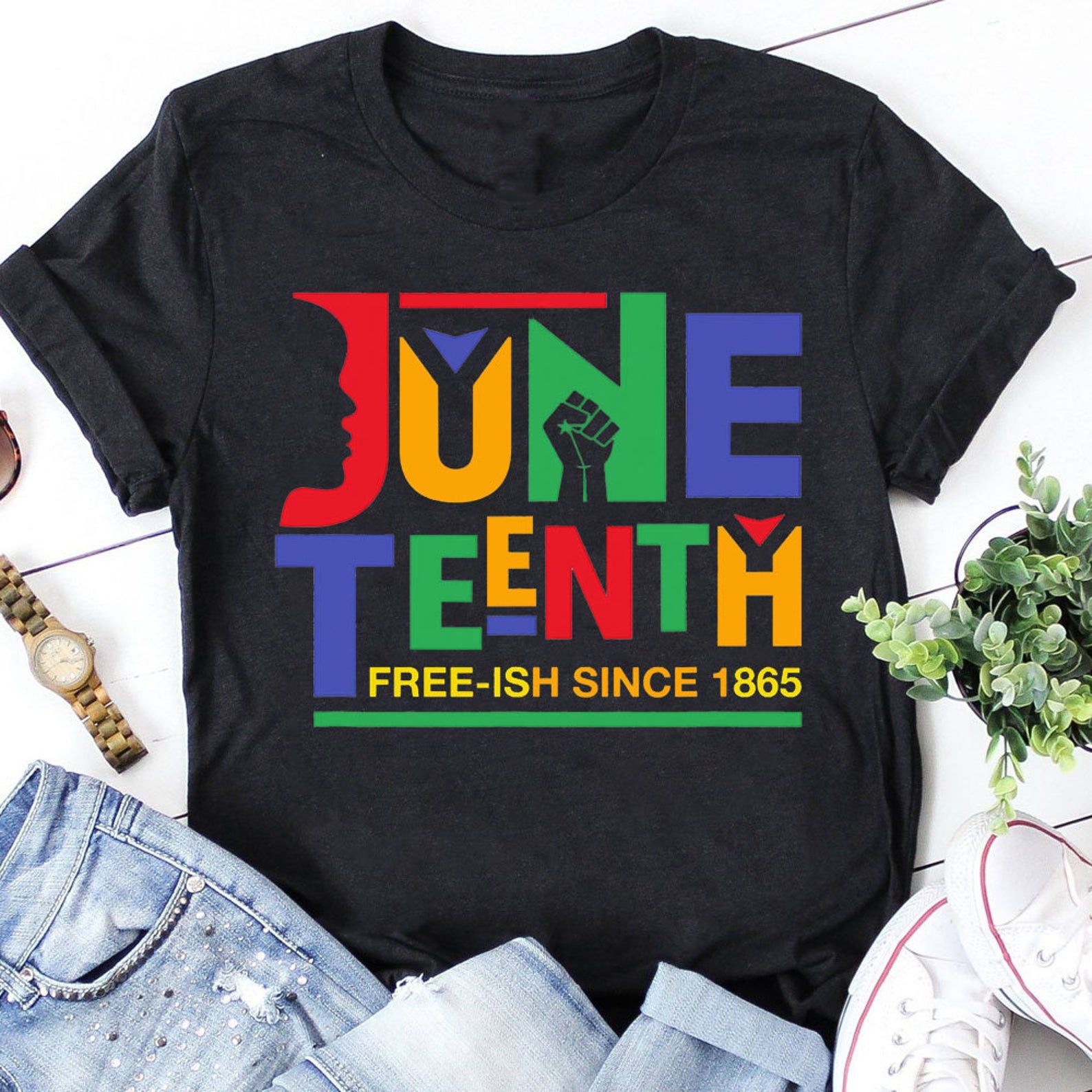 Shirt Gift Party Shirt Party Freeish Since 1865 Melanin Ancestor Black History Tshirt