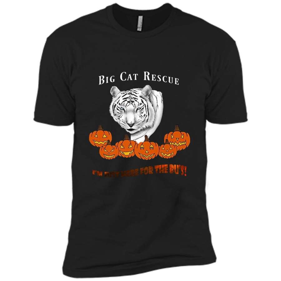 Big Cat Rescue I’m Just Here For The Bu’s, Zabu White Tiger Halloween – Canvas Unisex USA Shirt