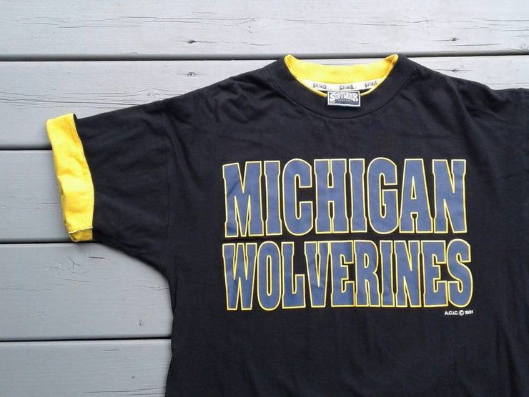 Vintage 1991 University Of Michigan Wolverines Shirt