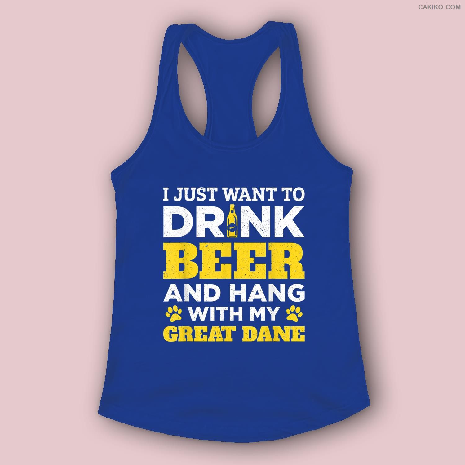 I Just Want To Drink Beer And Hang With My Great Dane Women, Men Tank Top