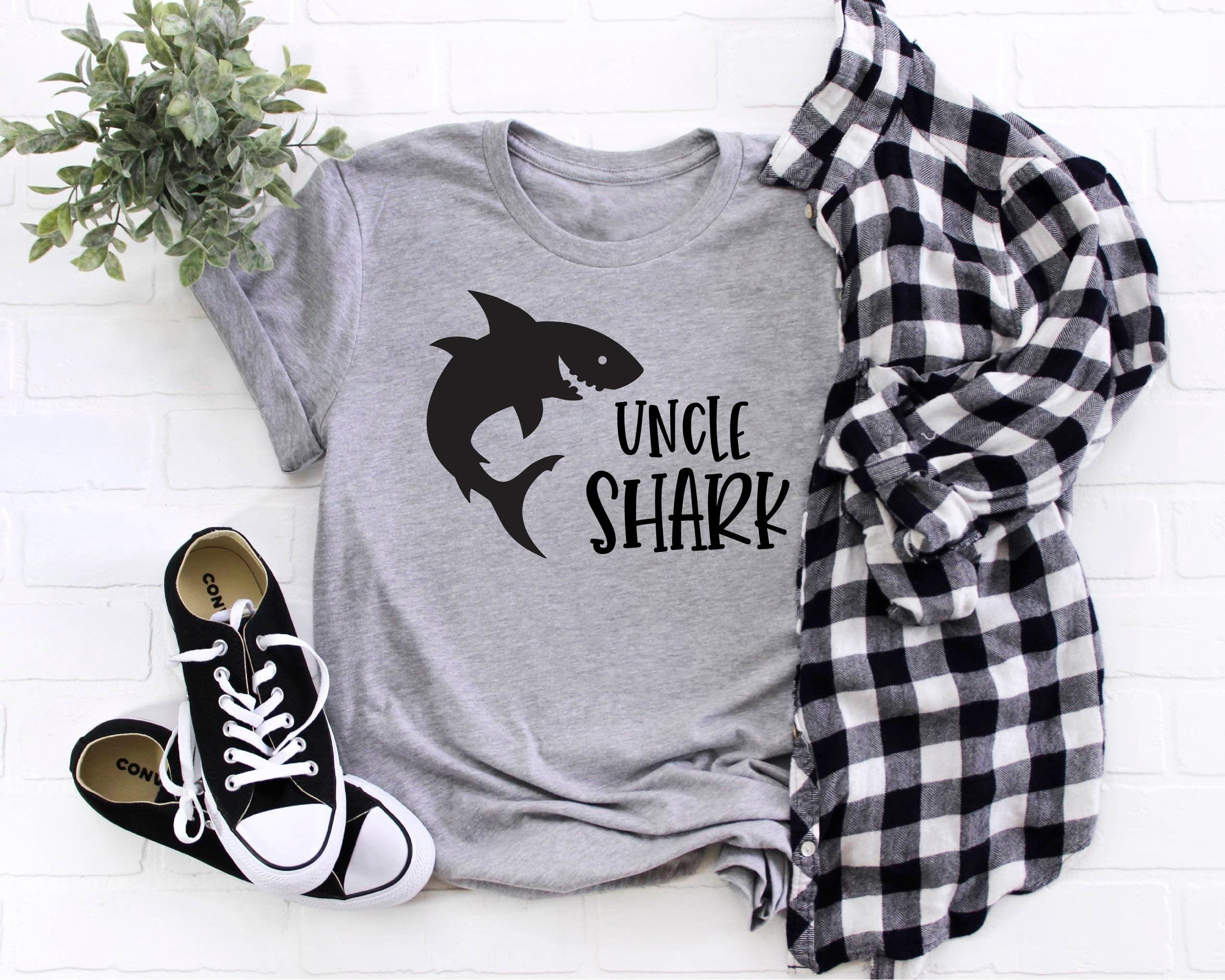 Uncle Shark Shirt, Shark Shirt, Birthday Shark Shirt, Uncle Shirt, Gift For Brother, Gift For Him, Shirt For Men