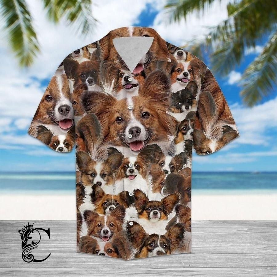 Beach Shirt Find Papillon Hawaiian Shirt- Chillicothemall