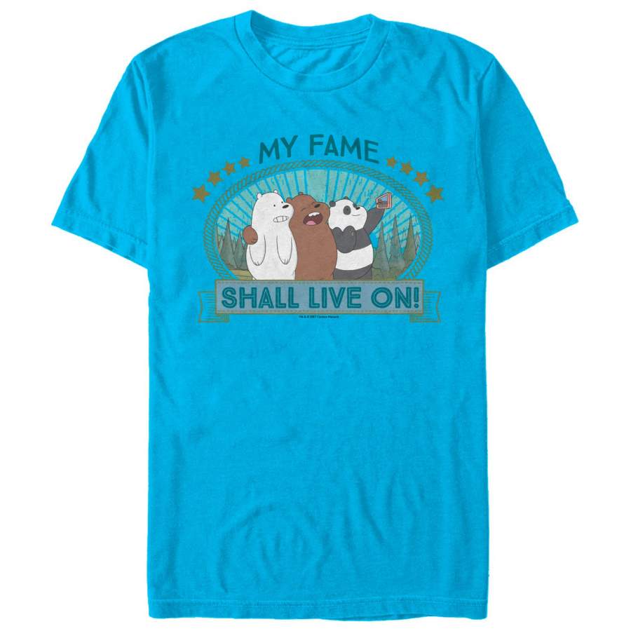 We Bare Bears Men’s My Fame Shall Live On T-Shirt