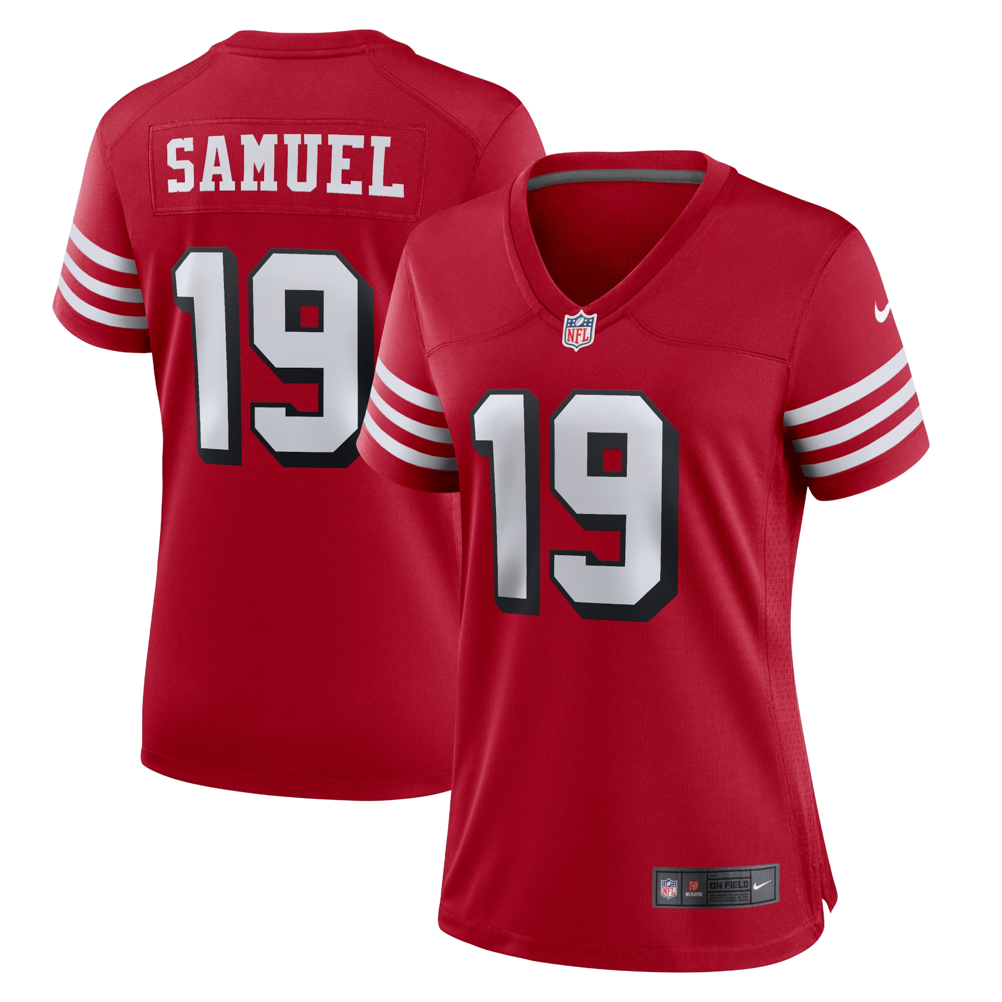 Women’s San Francisco 49ers Deebo Samuel Scarlet Alternate Team Game Jersey