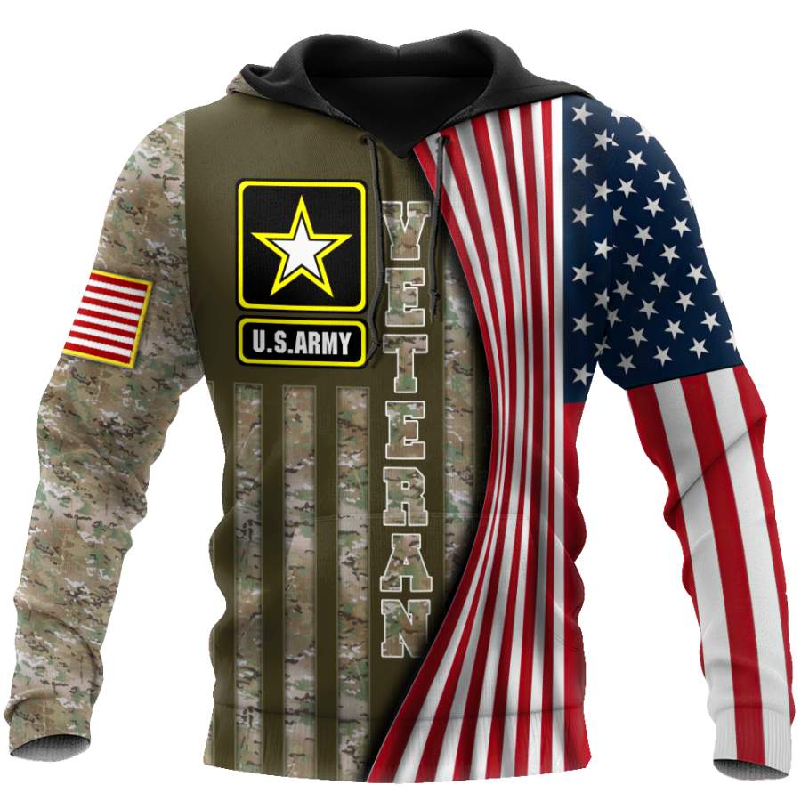 US Army Veteran 3D All Over Printed Shirts  VP14102001