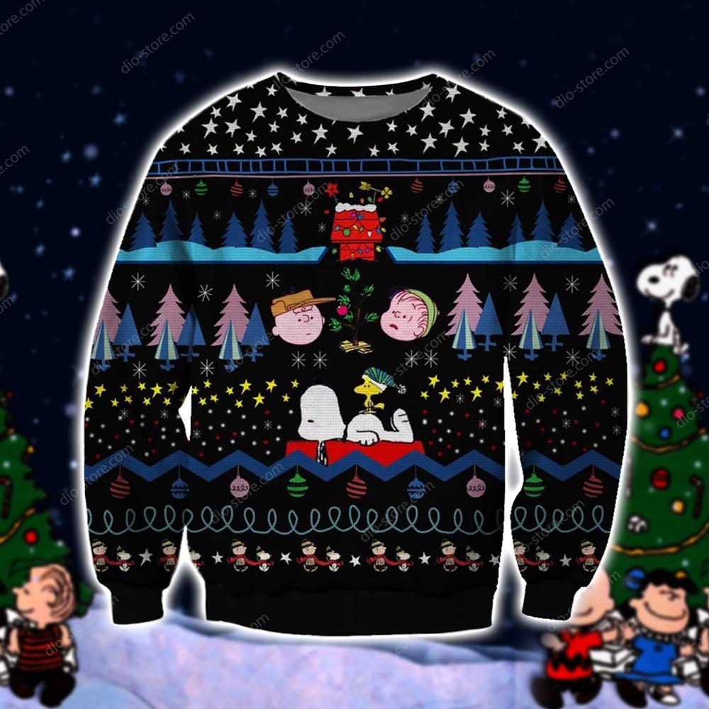 Snoopy Knitting Pattern 3D Print Ugly Christmas Sweater Hoodie All Over Printed Cint10575